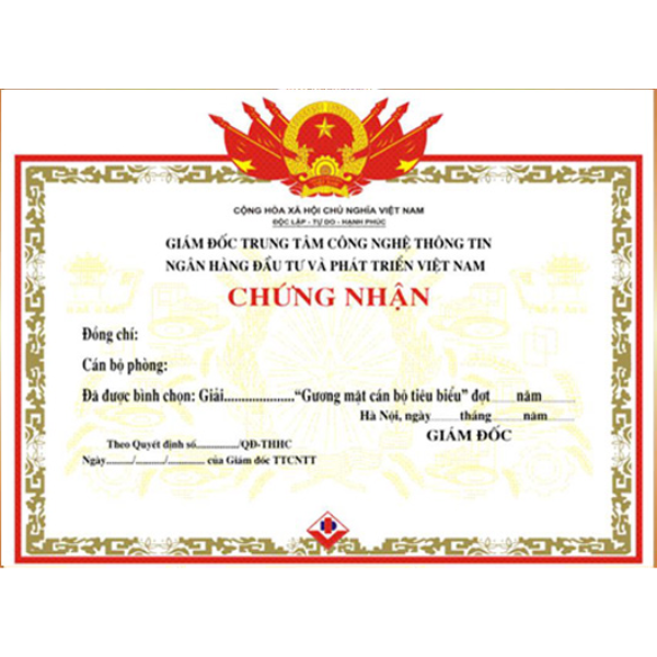 Chứng chỉ, giấy khen